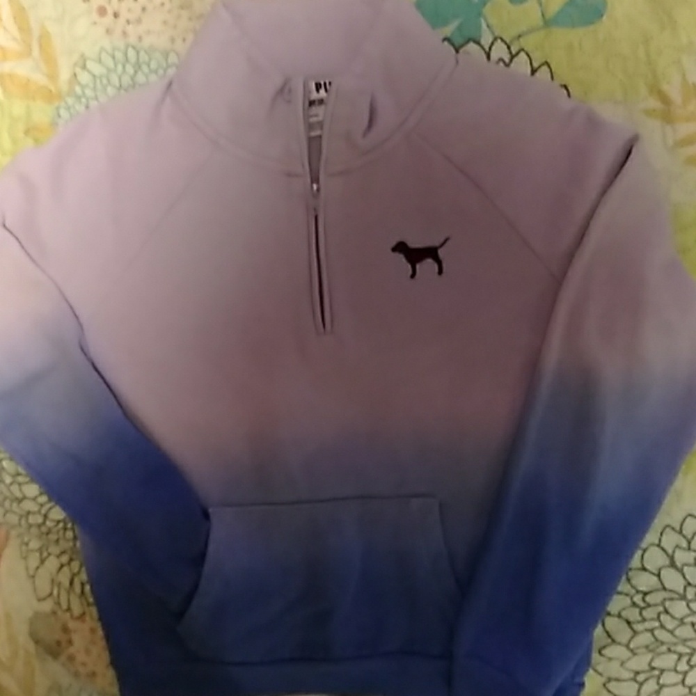 VS Pink Ombre half zip